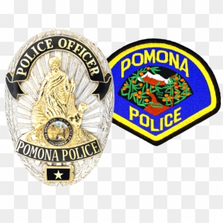 Combo Badge And Patch - Pomona Police Department Patch, HD Png Download