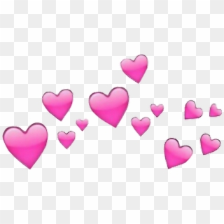 Corazones Rosa Corazon Emoji - Emoji Heart Crown Transparent, HD Png Download
