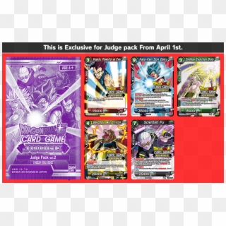 Dbs Cardgame - Dragon Ball Super Card Game Judge Pack, HD Png Download