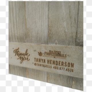 Rustic Wood Wall Sign With Your Client's New Home Address - Plank, HD Png Download