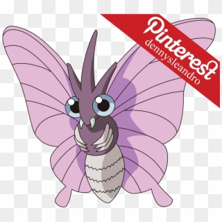 Venomoth Is Nocturnal It Is A Pokémon That Only Becomes - Venomoth, HD Png Download