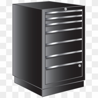 The Dms Cart Has Seven Locking Drawers Which Are Designed - Filing Cabinet, HD Png Download