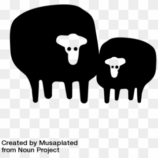 Duo Two Sheep Icon - Sheep, HD Png Download