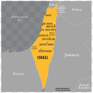 Map Of Hamas Operational Area - Map, HD Png Download