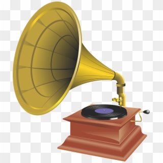 Gramophone Music Record - Old Music Vector, HD Png Download