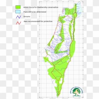 Based On Comprehensive Surveys Of Open Spaces In Israel, - Map, HD Png Download