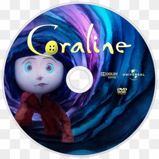 Coraline Dvd Disc Image - Coraline Movie, HD Png Download