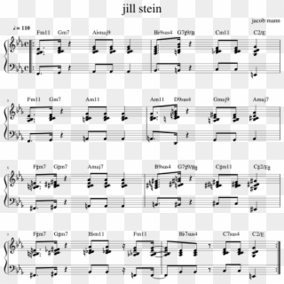 Jill Stein By Jacob Mann Sheet Music For Piano Download - Kogi Jacob Mann Sheet Music, HD Png Download