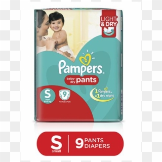 Pampers Dry Pants 9pcs Pouch - Pamper Pants Size 4, HD Png Download