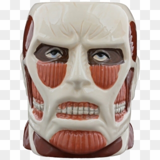 Colossal Titan Face Molded Mug - Colossal Titan Head Diy, HD Png Download