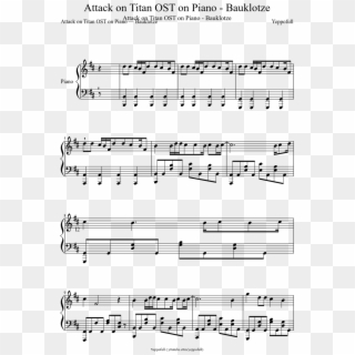 Attack On Titan Ost On Piano Romantic Flight Piano Sheet Music Hd Png Download 827x1169 5353552 Pngfind