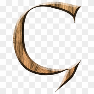 Wooden G G Letter Letter G Png Image - Crescent, Transparent Png