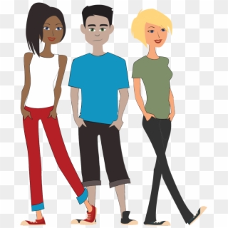 Teenagers-1000px - Cartoon, HD Png Download - 854x1000(#5360619) - PngFind
