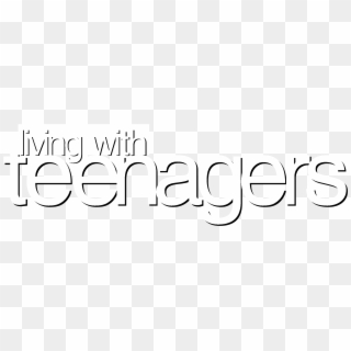 Living With Teenagers Logo Black And White - Calligraphy, HD Png Download