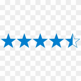Four And One-half Star Rating - Four And A Half Stars Png, Transparent Png