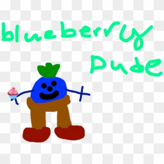 Drawing - Blueberry Dude - Cartoon, HD Png Download