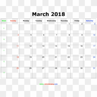 Calendar Png Transparent Image - February 2019 Calendar Portrait, Png Download