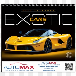 Picture Of Exotic Cars Wall Calendar - Lamborghini, HD Png Download