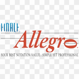 Finale Allegro Logo Png Transparent - Calligraphy, Png Download