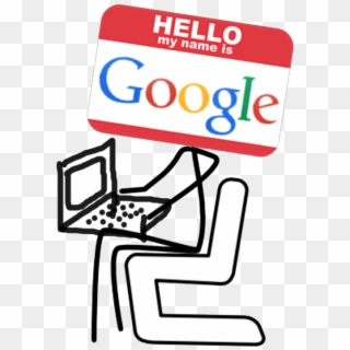 Hello, I'm Googlebot - Stick Figures Sitting Down, HD Png Download