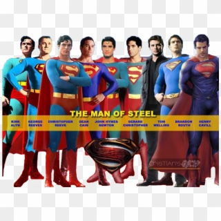 The Men Of Steel - Many Faces Of Superman, HD Png Download