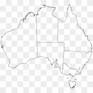 Australia Continent Geography Map - Australia Political Map Outline, HD Png Download