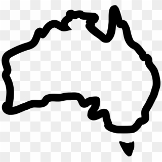 Png Royalty Free Australia Drawing Icon - Australia Map Outline Icon, Transparent Png
