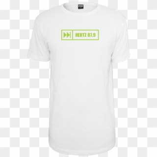 Hertz 87,9 Logo T-shirt Urban Classics Long Tee White, HD Png Download