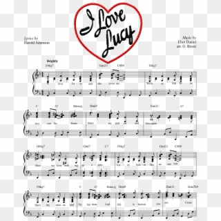 I Love Lucy Classic 50's Theme Arranged For Piano - Love Lucy Theme Song, HD Png Download