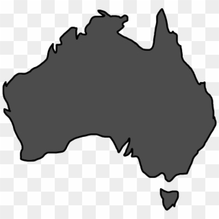Australia Map Blacked - Map Of Potato Cake Vs Potato Scallop, HD Png Download