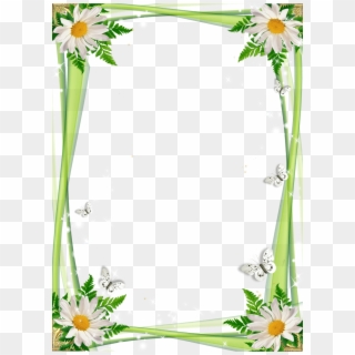 Clip Art Molduras Com Flores - Flowers Frames For Photoshop, HD Png Download