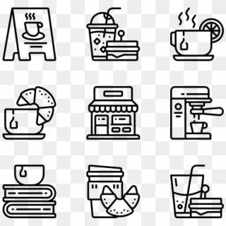Vector Cafe Breakfast - Resume Icons Png, Transparent Png