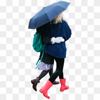 Png People Walking 384695 - People In The Rain Png, Transparent Png
