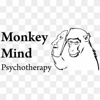 Monkey Mind Psychotherapy - Cartoon, HD Png Download