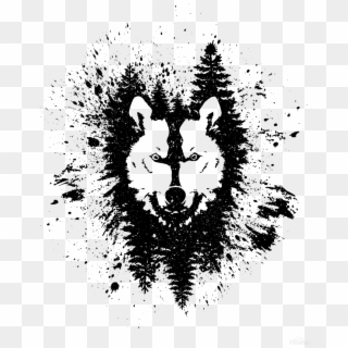 Absract Wolf Print - Grown In Britain, HD Png Download