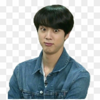 1 Reply 0 Retweets 3 Likes - Bts Jin Funny Face, HD Png Download