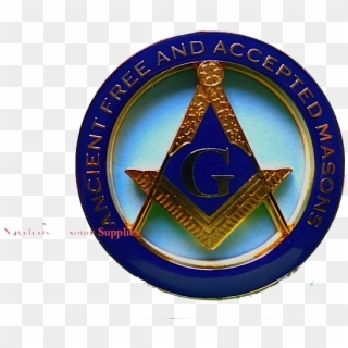 Blue Lodge Auto Emblem Af&am Master Mason - Badge, HD Png Download