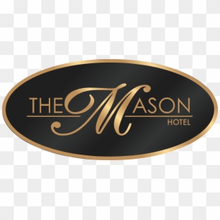The Mason Logo The Mason In Gold Lettering On A Background - Mason Butler Al, HD Png Download