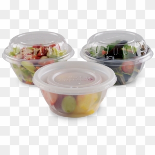 8-oz Disposable Bowls With B71 Flat Lid And Adl43a - Lid, HD Png Download