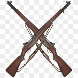 Awesome Guns Crossed Transparent & Png Clipart Free - M 1 Garand, Png Download