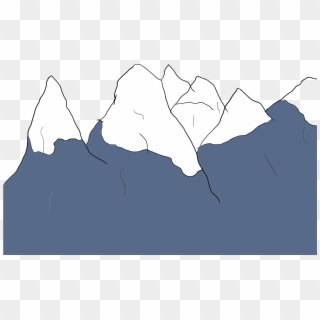 Mountains - Glacier Drawing Geography, HD Png Download