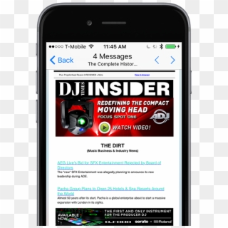 Dj Insider Email Newsletter - Iphone, HD Png Download