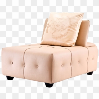 Fine Leather Sofa - Transparent Png Art Deco Furniture, Png Download