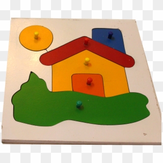 Home Lock In Puzzle - House, HD Png Download