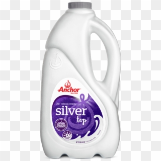 Anchor Silver Top Milk 2l Bottle - Anchor Calci+ Milk, HD Png Download