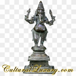 Finely Cast Indian Bronze Statue Of Ganesha, 17th To - Bronze Sculpture, HD Png Download