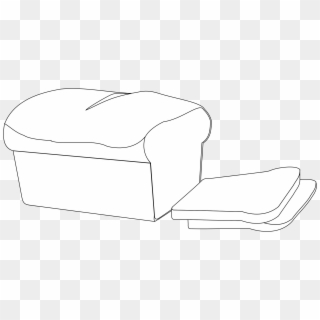 Bread Clipart Black And White - Loaf Of Bread Clipart Black And White, HD Png Download