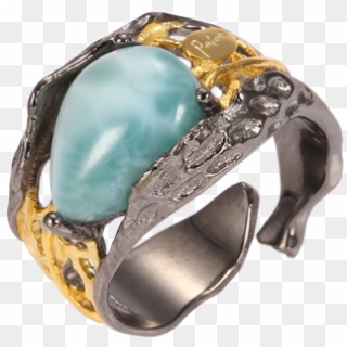 K1 Jewelry A Mermaid Tear Ring Drops Of Sea Stone Mosaic - Opal, HD Png Download