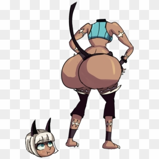 Booty Transparent Cuphead - Skullgirls Ms Fortune Butt, HD Png Download