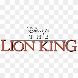 Disney's The Lion King Logo Png Transparent - Lion King (1994), Png Download